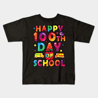 100 Days Of School Boys Girls Happy 100 Days Of School Kids T-Shirt